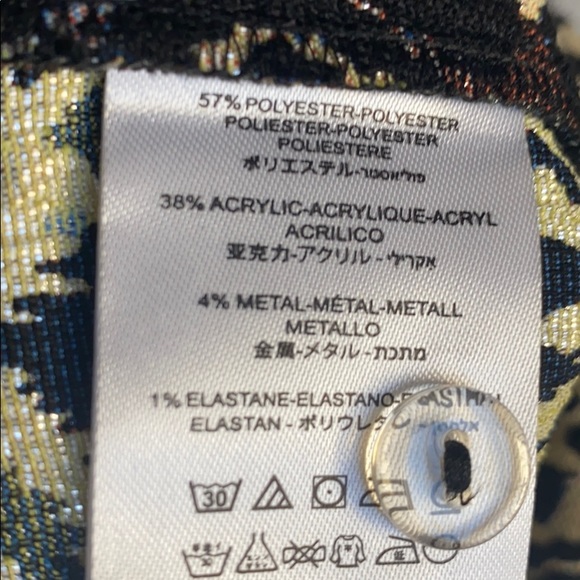 Free People Mod Crop Black And Gold Bootcut Pants - Picture 6 of 7